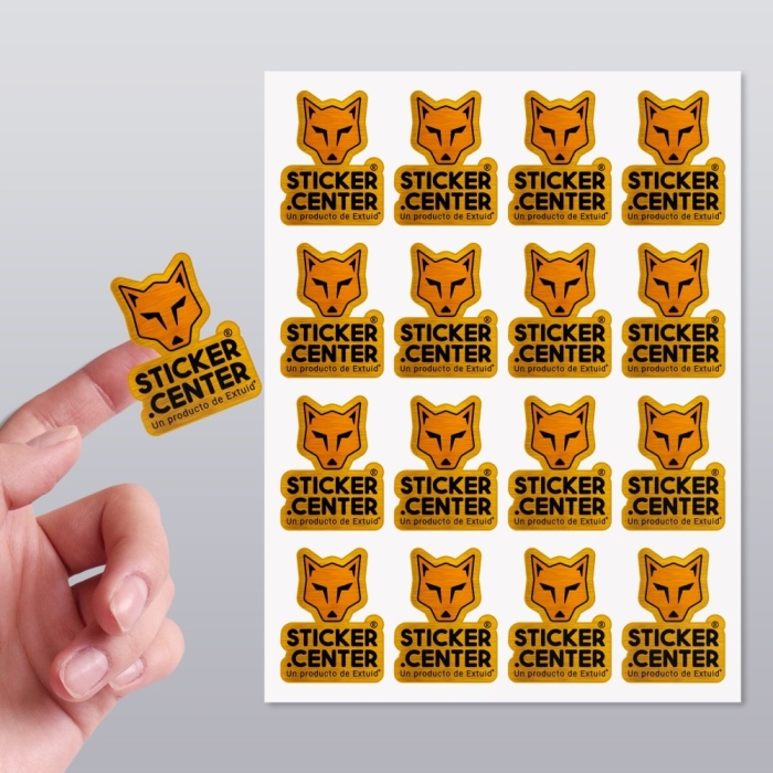 ▷  Etiquetas BRUSH  Metalizadas  【Auto-Adheribles】