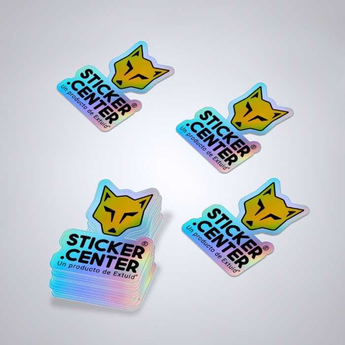 Stickers HOLOGRÁFICOS ✌️ Die Cut 【Con tu LOGO】 Stickers HOLOGRÁFICOS ✌️ Die Cut 【Con tu LOGO】