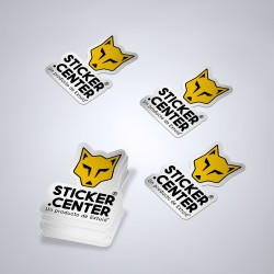 Stickers Espejo METALIZADOS ✌️【con tu LOGOTIPO】