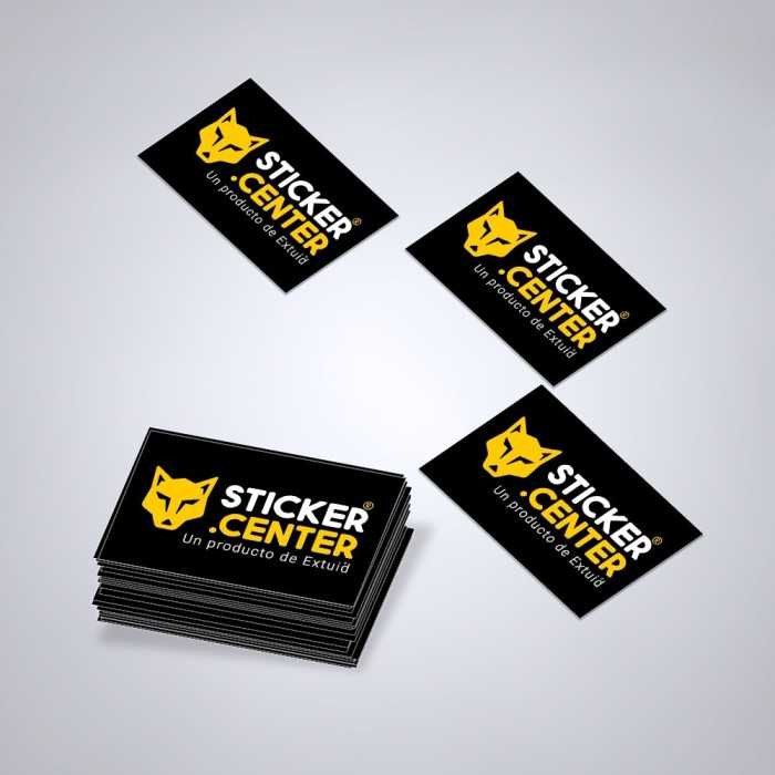 ▷ Stickers con LOGO 【PERSONALIZADO】 a todo Color