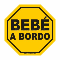 CALCOMANÍAS para Autos Bebé a Bordo 【Vinil Adhesivo】