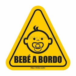 BEBÉ a BORDO Vinilo ADHESIVO 【para Coches】