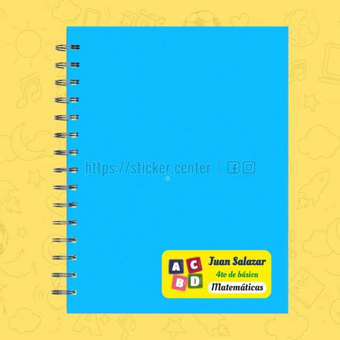 ▷ Etiquetas para Cuadernos 【Personalizadas con Nombre】