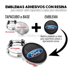 ▷ Emblemas de Resina para Tapacubos 【Centro de Aro】 3D